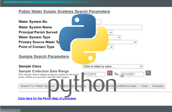 Python Tutorial - Parsing Drinking Water Watch